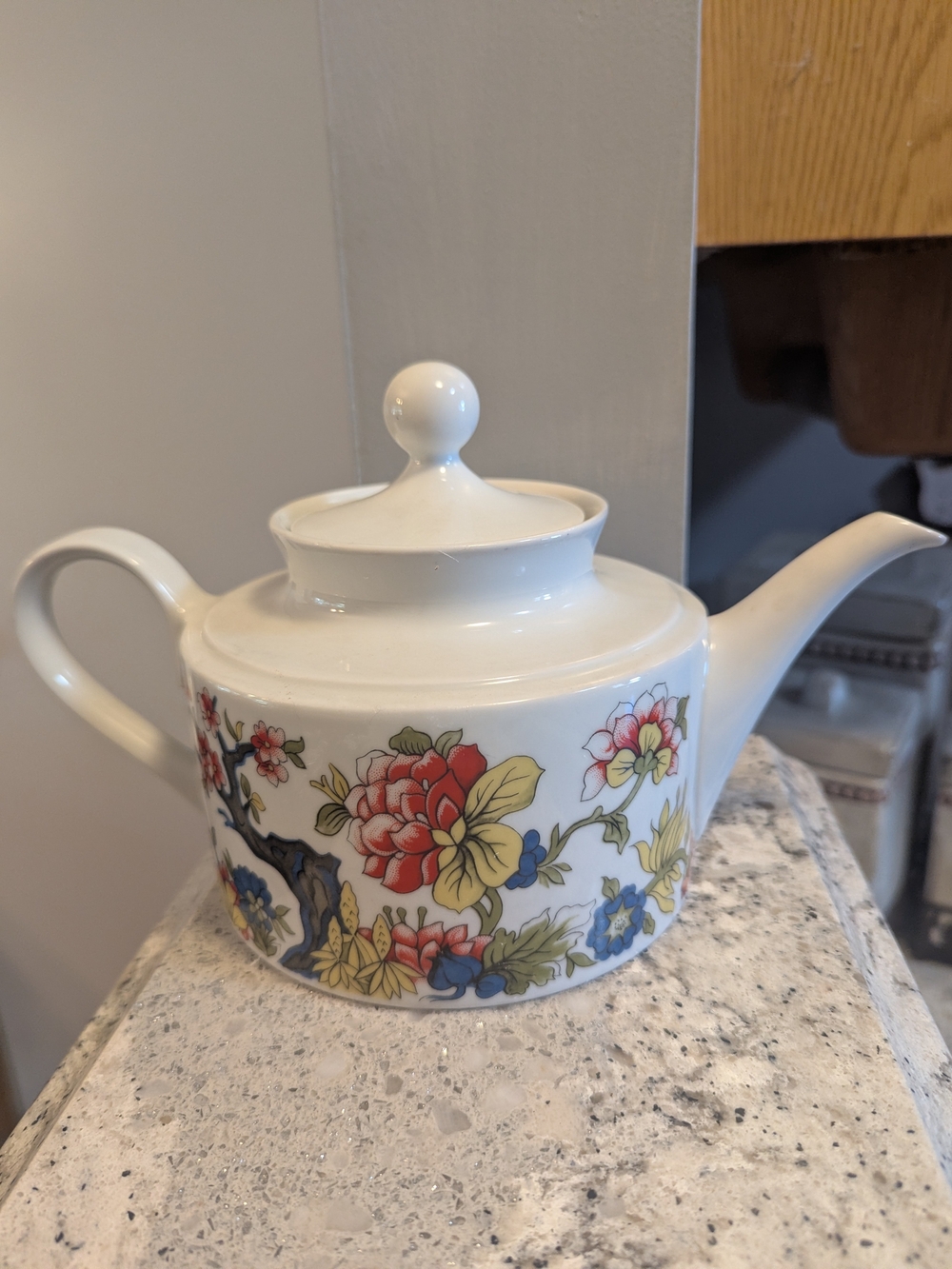 Antique BB Bavaria Germany Floral Boho Style Creamer Teapot